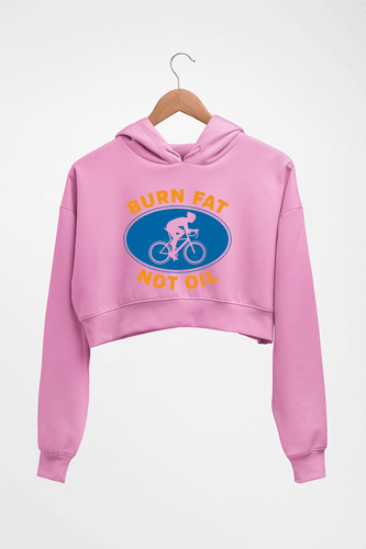 Cycling Crop HOODIE FOR WOMEN-Light Baby Pink-Ektarfa.online