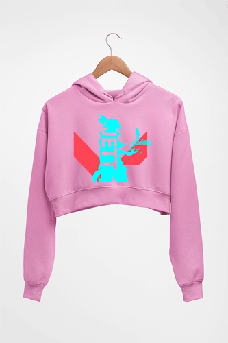 Valorant Crop HOODIE FOR WOMEN-Light Baby Pink-Ektarfa.online