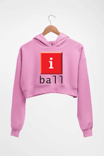 Load image into Gallery viewer, I Ball Crop HOODIE FOR WOMEN-Light Baby Pink-Ektarfa.online
