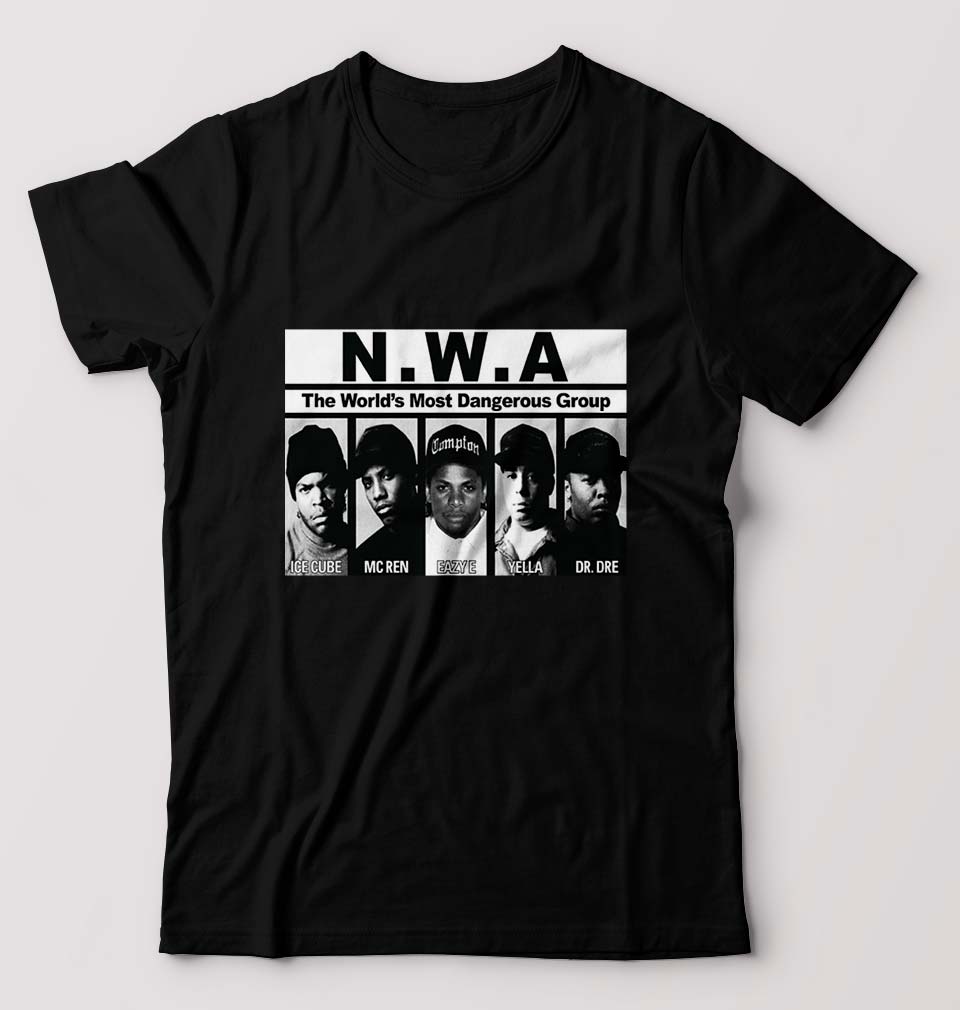 Niggaz Wit Attitudes (NWA) Hip Hop T-Shirt for Men-Black-Ektarfa.online