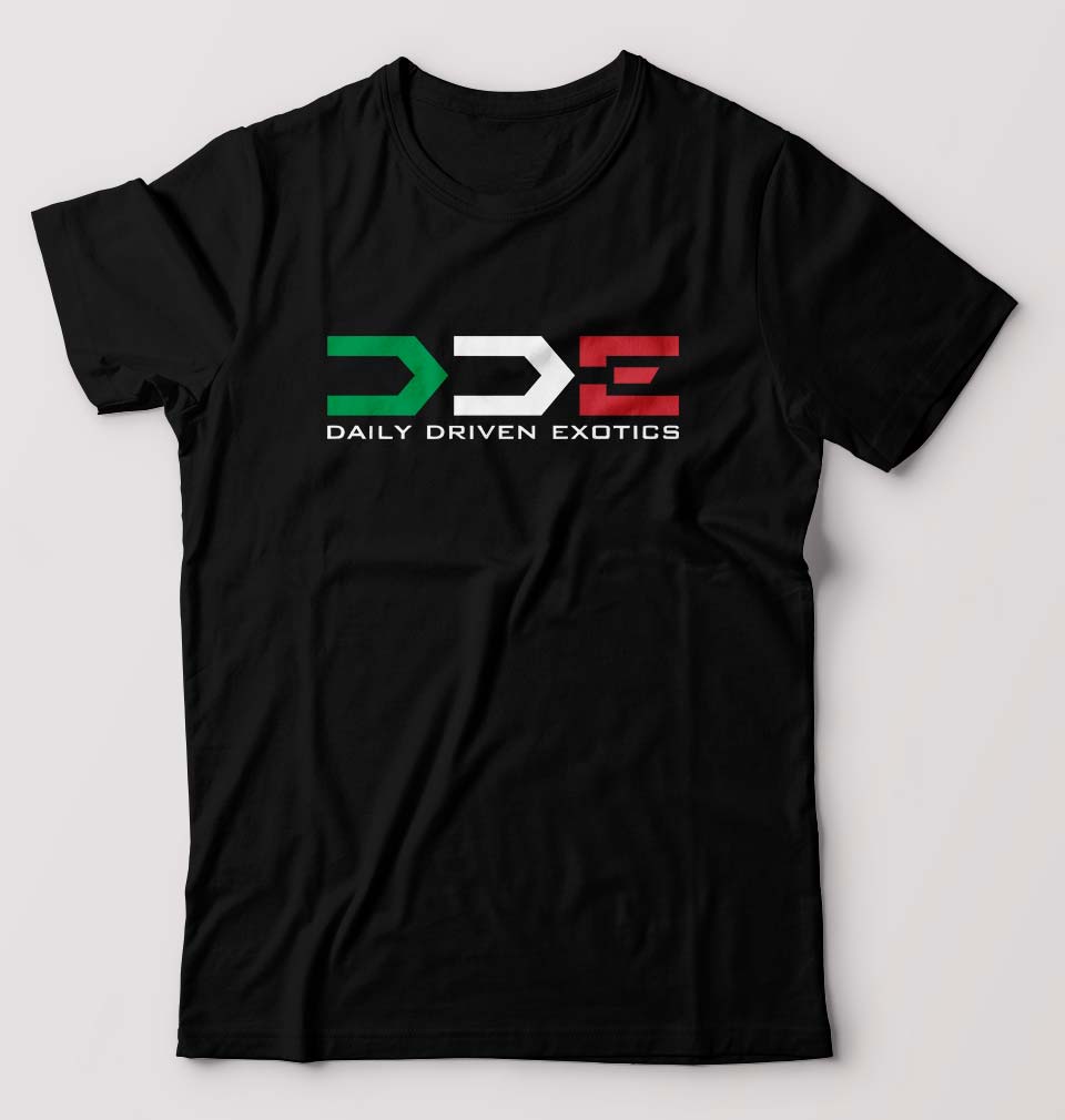 Daily Driven Exotics (DDE) T-Shirt for Men-Black-Ektarfa.online