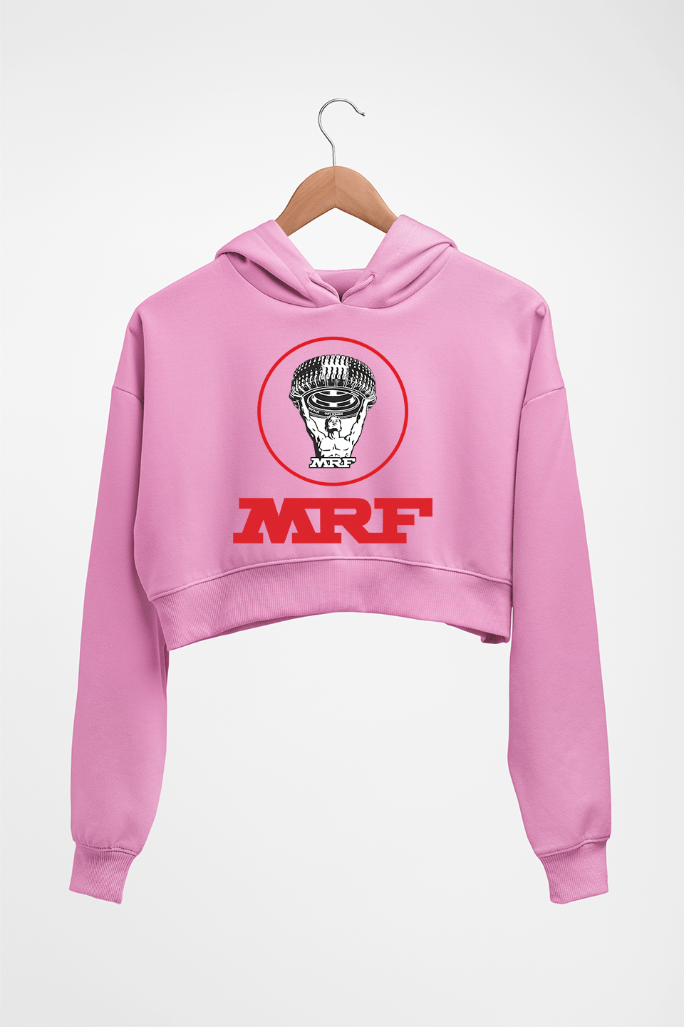 MRF Crop HOODIE FOR WOMEN-Light Baby Pink-Ektarfa.online