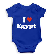 Load image into Gallery viewer, I Love Egypt Kids Romper For Baby Boy/Girl-0-5 Months(18 Inches)-Royal Blue-Ektarfa.online
