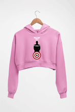 Load image into Gallery viewer, Captain America Crop HOODIE FOR WOMEN-Light Baby Pink-Ektarfa.online

