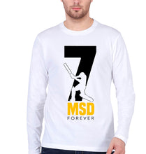 Load image into Gallery viewer, MS Dhoni (MSD) Full Sleeves T-Shirt for Men-White-Ektarfa.online
