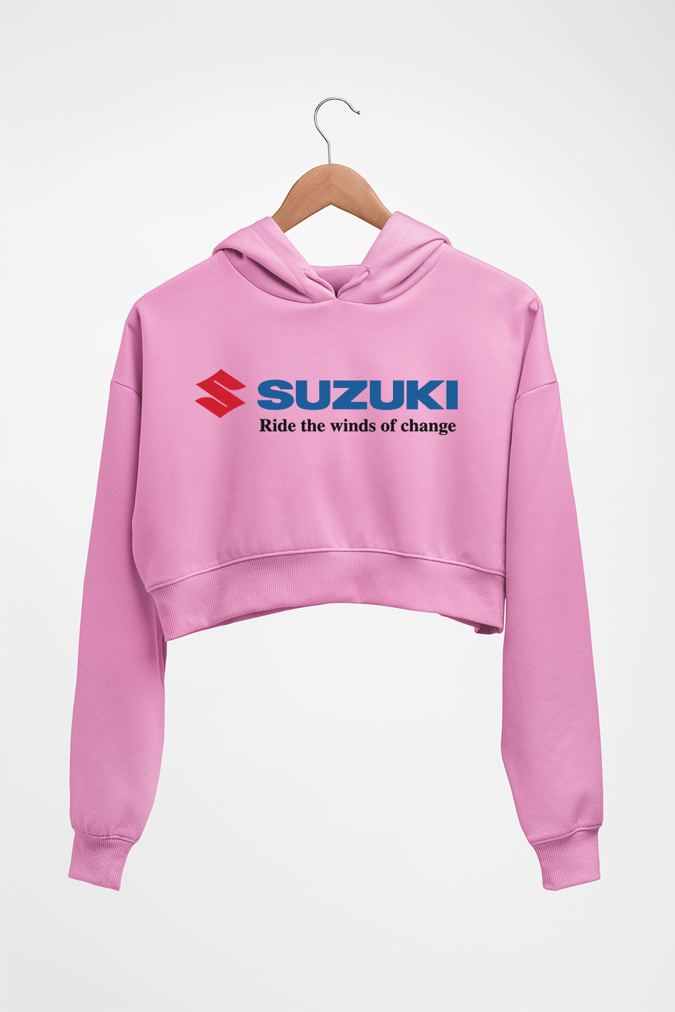Suzuki Crop HOODIE FOR WOMEN-Light Baby Pink-Ektarfa.online