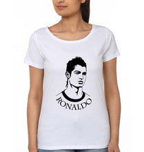 Load image into Gallery viewer, Cristiano Ronaldo CR7 T-Shirt for Women-White-Ektarfa.online
