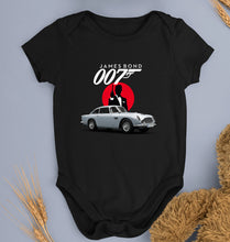 Load image into Gallery viewer, James Bond (007) Kids Romper For Baby Boy/Girl-0-5 Months(18 Inches)-Black-Ektarfa.online
