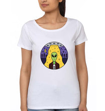 Load image into Gallery viewer, Alien T-Shirt for Women-White-Ektarfa.online
