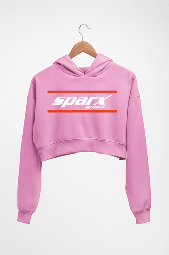 Sparx Crop HOODIE FOR WOMEN-Light Baby Pink-Ektarfa.online
