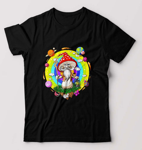 Mushroom T-Shirt for Men-Black-Ektarfa.online