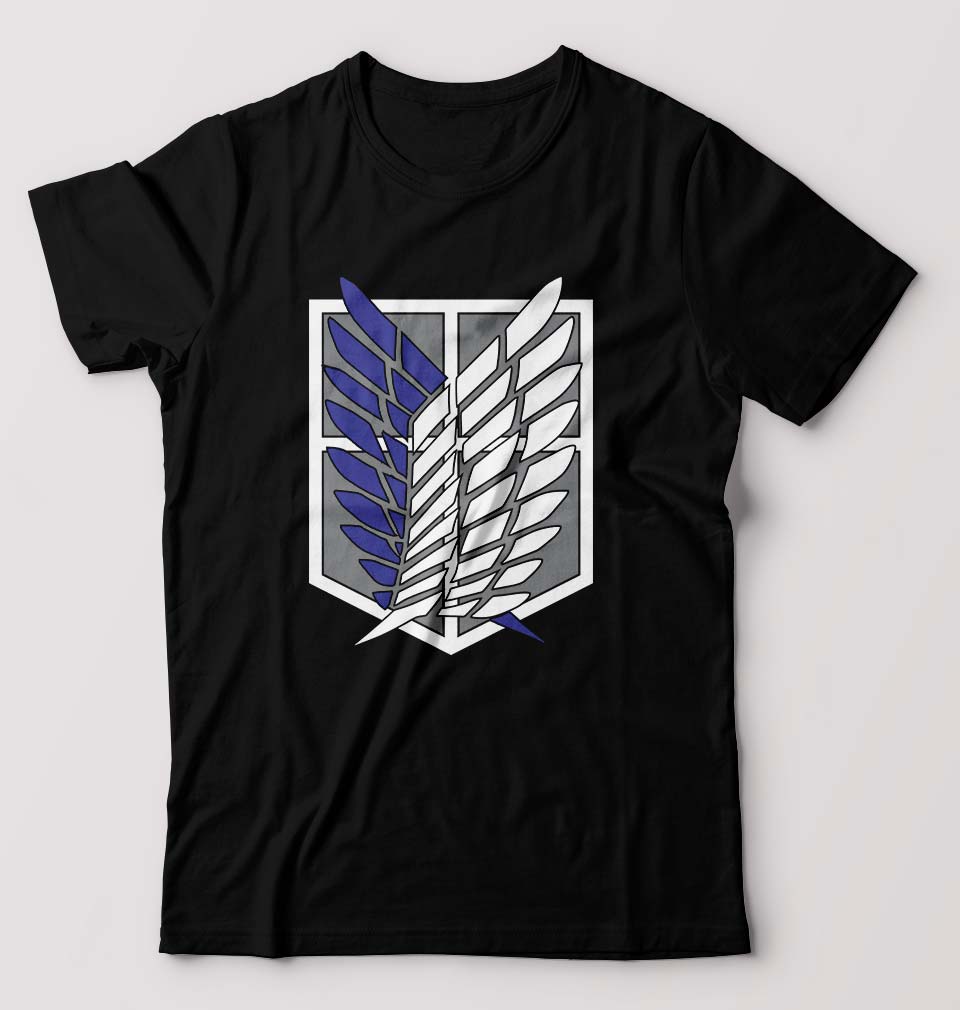 Attack on Titan T-Shirt for Men-Black-Ektarfa.online