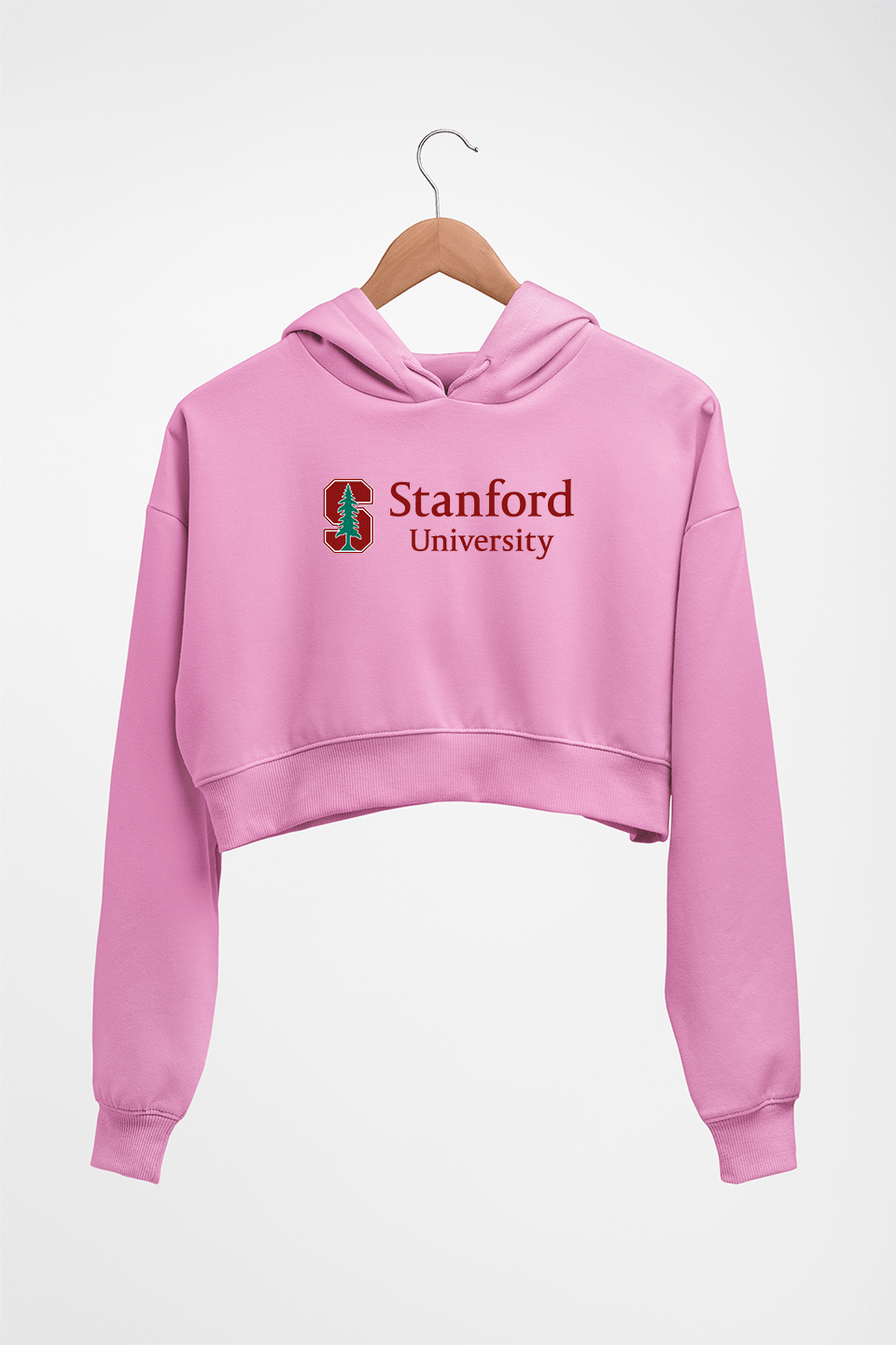 Stanford Crop HOODIE FOR WOMEN-Light Baby Pink-Ektarfa.online