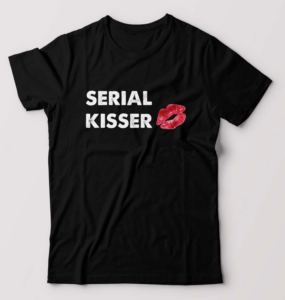 Serial Kisser T-Shirt for Men-Black-Ektarfa.online