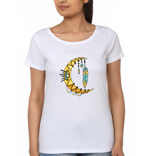 Load image into Gallery viewer, Dream Catcher Moon T-Shirt for Women-White-Ektarfa.online
