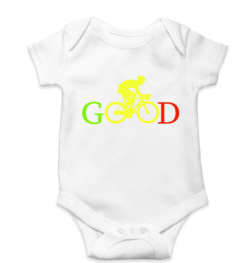 Cycling Good Kids Romper For Baby Boy/Girl-White-Ektarfa.online