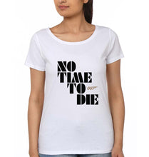 Load image into Gallery viewer, No Time To Die James Bond 007 T-Shirt for Womena-White-Ektarfa.online

