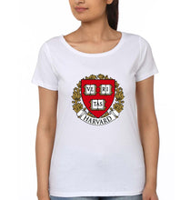 Load image into Gallery viewer, Harvard University T-Shirt for Women-White-Ektarfa.online
