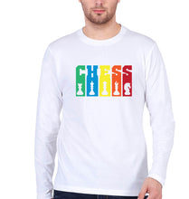 Load image into Gallery viewer, Chess Full Sleeves T-Shirt for Men-White-Ektarfa.online
