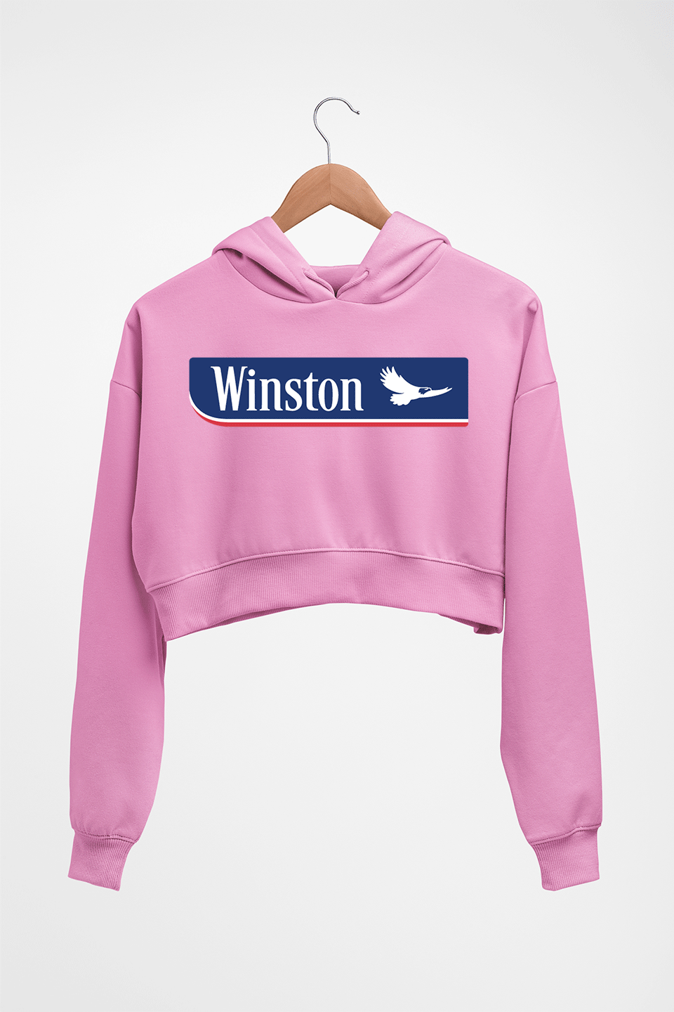 Winston Crop HOODIE FOR WOMEN-Light Baby Pink-Ektarfa.online