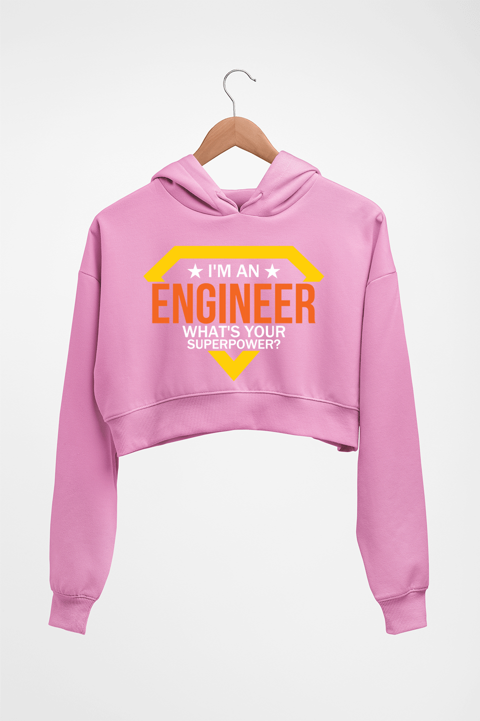Engineer Crop HOODIE FOR WOMEN-Light Baby Pink-Ektarfa.online