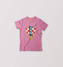 Load image into Gallery viewer, Croatia Football Kids T-Shirt for Boy/Girl-Pink-Ektarfa.online
