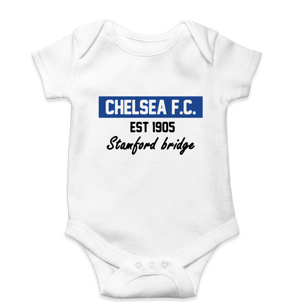 Chelsea Kids Romper For Baby Boy/Girl-0-5 Months(18 Inches)-White-Ektarfa.online