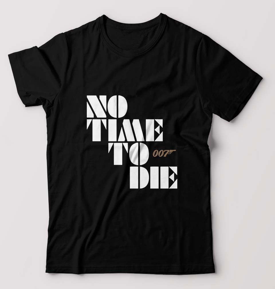 No Time To Die James Bond 007 T-Shirt for Men-Black-Ektarfa.online