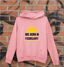 Load image into Gallery viewer, Kings Are Born In February Unisex Hoodie for Men/Women-Light Baby Pink-Ektarfa.online
