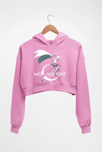 Load image into Gallery viewer, Moon Knight Crop HOODIE FOR WOMEN-Light baby pink-Ektarfa.online
