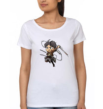 Load image into Gallery viewer, Attack on Titan T-Shirt for Women-White-Ektarfa.online

