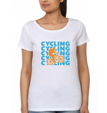 Load image into Gallery viewer, Cycling T-Shirt for Women-White-Ektarfa.online
