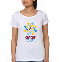 Load image into Gallery viewer, FIFA World Cup Qatar 2022 T-Shirt for Women-White-Ektarfa.online
