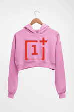 Load image into Gallery viewer, OnePlus Crop HOODIE FOR WOMEN-Light Baby Pink-Ektarfa.online
