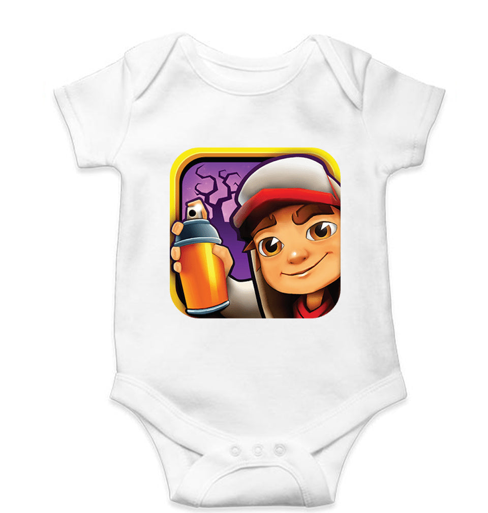 Subway Surfers Kids Romper For Baby Boy/Girl-White-Ektarfa.online
