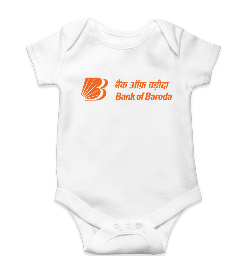 Bank of Baroda Kids Romper For Baby Boy/Girl-White-Ektarfa.online