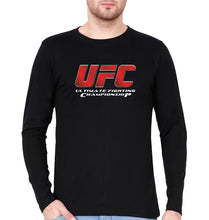 Load image into Gallery viewer, UFC Full Sleeves T-Shirt for Men-Black-Ektarfa.online
