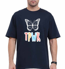 Load image into Gallery viewer, Harry Styles TPWK Oversized T-Shirt for Men-Navy Blue-Ektarfa.online

