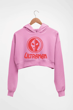 Load image into Gallery viewer, Ultraman Crop HOODIE FOR WOMEN-Light Baby Pink-Ektarfa.online
