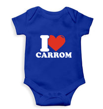 Load image into Gallery viewer, I Love Carrom Kids Romper For Baby Boy/Girl-0-5 Months(18 Inches)-Royal Blue-Ektarfa.online
