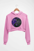 Load image into Gallery viewer, Yin Yang Crop HOODIE FOR WOMEN-Light Baby Pink-Ektarfa.online
