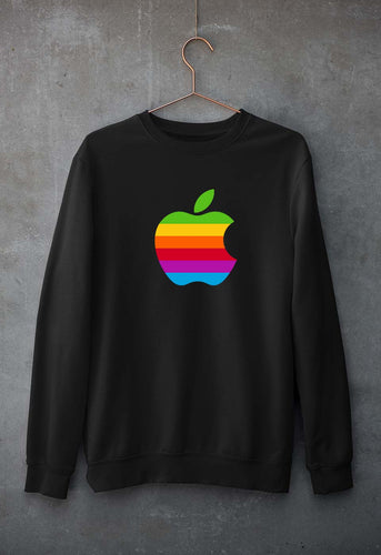 Apple Unisex Sweatshirt for Men/Women-Black-Ektarfa.online