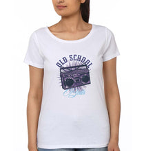 Load image into Gallery viewer, Old School T-Shirt for Women-White-Ektarfa.online
