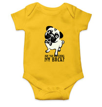 Load image into Gallery viewer, PUG Kids Romper For Baby Boy/Girl-0-5 Months(18 Inches)-Yellow-Ektarfa.online
