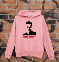 Load image into Gallery viewer, Sheldon Cooper That&#39;s My Spot Unisex Hoodie for Men/Women-Light Baby Pink-Ektarfa.online
