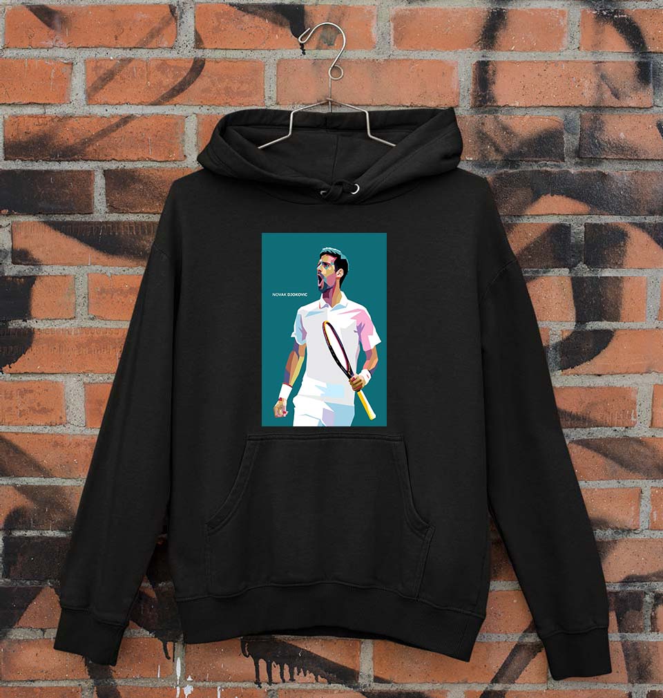 Novak Djokovic Tennis Unisex Hoodie for Men/Women-Black-Ektarfa.online