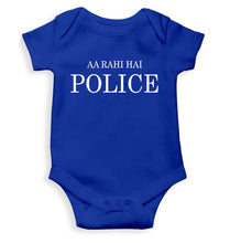 Load image into Gallery viewer, AA Rahi Hai Police Kids Romper For Baby Boy/Girl-0-5 Months(18 Inches)-Royal Blue-Ektarfa.online
