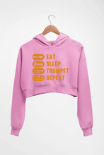 Load image into Gallery viewer, Trumpet Crop HOODIE FOR WOMEN-Light Baby Pink-Ektarfa.online
