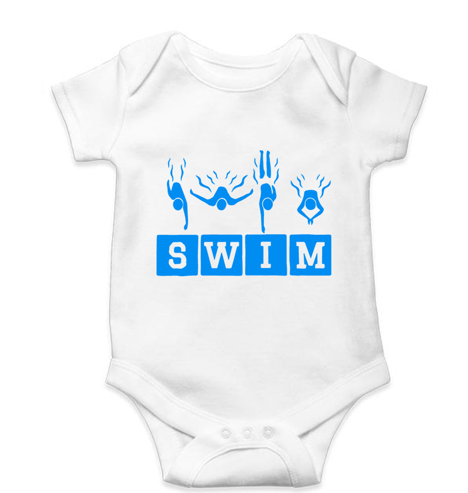 Swim Kids Romper For Baby Boy/Girl-White-Ektarfa.online