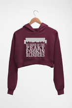 Load image into Gallery viewer, Peaky Blinders Crop HOODIE FOR WOMEN-Maroon-Ektarfa.online
